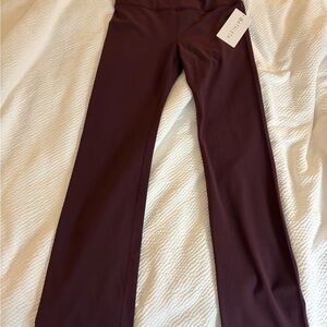 Athleta Elation Straight Leg Pant in Deep Burgundy
